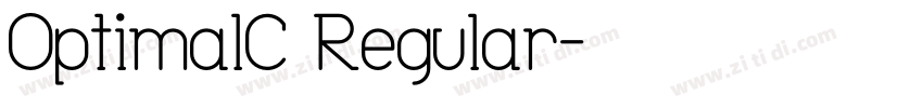 OptimalC Regular字体转换